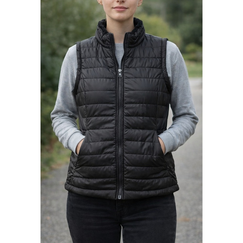 Nicolle Miller Original Faux Fur Vest XL Women Camping Outdoors Reversible